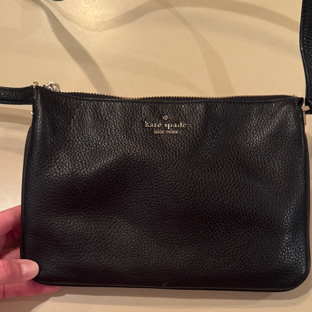Kate Spade Textured Black Crossbody Bag